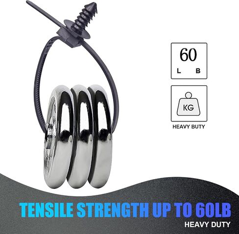 120 PCS Car Wiring Harness Organization Tape, Nylon Push-in cable Tie Body Fixed Bundled Wire Harness Tape, Modification Replacement Accessories, Compatible with Most Car Models (Black) in Saudi Arabia