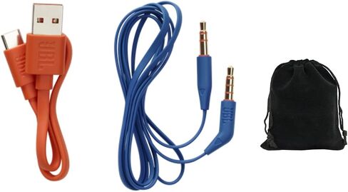 JBL JR 460NC Kids Wireless Over-Ear Noise Cancelling Headphones - Blue, Safe Volume Limited, Built-in Microphone, 20 Hours Playtime, Lightweight & Comfortable, Bluetooth 5.0, includes Carrying Pouch in Saudi Arabia