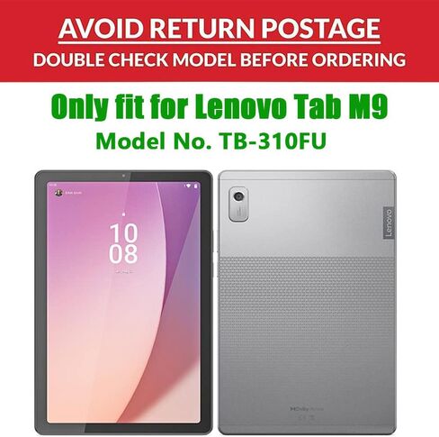 حافظة أطفال لجهاز Lenovo Tab M9 مقاس 9.0 بوصة (TB-310FU، إصدار 2023)، غطاء بمقبض واقٍ من إسفنج EVA مناسب للأطفال لجهاز Lenovo Tab M9 Tablet - أزرق in Kuwait