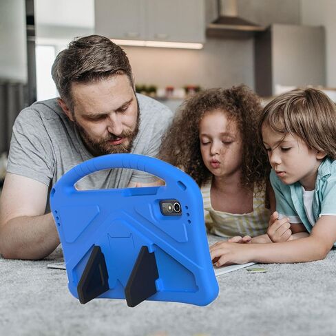 حافظة أطفال لجهاز Lenovo Tab M9 مقاس 9.0 بوصة (TB-310FU، إصدار 2023)، غطاء بمقبض واقٍ من إسفنج EVA مناسب للأطفال لجهاز Lenovo Tab M9 Tablet - أزرق in Kuwait