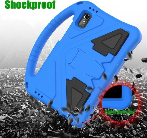 حافظة أطفال لجهاز Lenovo Tab M9 مقاس 9.0 بوصة (TB-310FU، إصدار 2023)، غطاء بمقبض واقٍ من إسفنج EVA مناسب للأطفال لجهاز Lenovo Tab M9 Tablet - أزرق in Kuwait