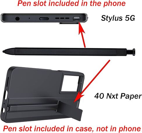 قلم ستايلس لـ TCL 40 NxtPaper Stylus Pen بديل لقلم TCL 40 NxtPaper S بديل لقلم TCL 40 NxtPaper الإصدار S (أسود) in Saudi Arabia