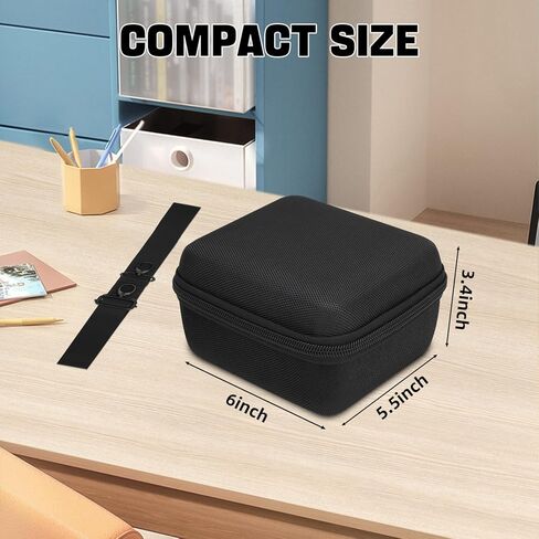 حافظة كاميرا لكاميرا Fujifilm Instax Mini 11 / Mini 12 / Mini 40 / Mini 99، حقيبة حمل واقية للتخزين مع حزام كتف قابل للإزالة وقابل للتعديل، أسود in Kuwait