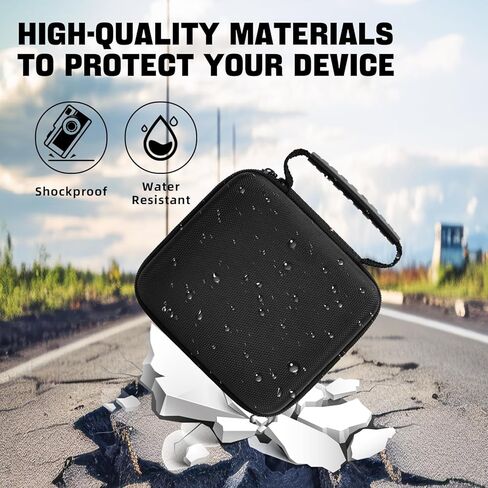 حافظة كاميرا لكاميرا Fujifilm Instax Mini 11 / Mini 12 / Mini 40 / Mini 99، حقيبة حمل واقية للتخزين مع حزام كتف قابل للإزالة وقابل للتعديل، أسود in Kuwait