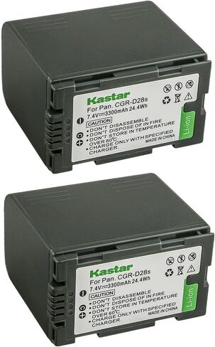 استبدال بطارية Kastar 4-Pack CGR-D28 لباناسونيك PV-DV201، PV-DV202، PV-DV203، PV-DV221، PV-DV351، PV-DV400، PV-DV400K، PV-DV401، PV-DV402، PV-DV600 ، كاميرا PV-DV600K، PV-DV601، PV-DV602 in Saudi Arabia
