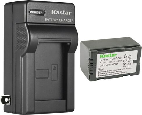 استبدال بطارية Kastar 3-Pack CGR-D16 وشاحن حائط تيار متردد لباناسونيك PV-DC252، PV-DC352، PV-DV51، PV-DV52، PV-DV53، PV-DV73، PV-DV100، PV-DV100K، PV-DV101 ، PV-DV102، PV-DV103، كاميرا PV-DV121 in Saudi Arabia