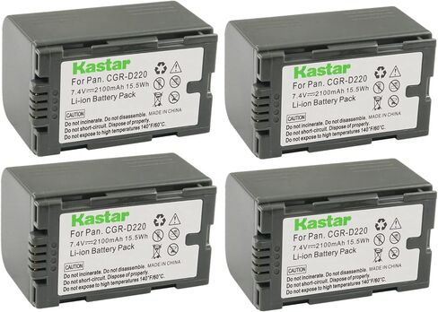 استبدال بطارية Kastar 2-Pack CGR-D16 لباناسونيك PV-DV102، PV-DV103، PV-DV121، PV-DV151، PV-DV200، PV-DV200K، PV-DV201، PV-DV202، PV-DV203، PV-DV221 ، كاميرا PV-DV351، PV-DV400، PV-DV400K in Kuwait