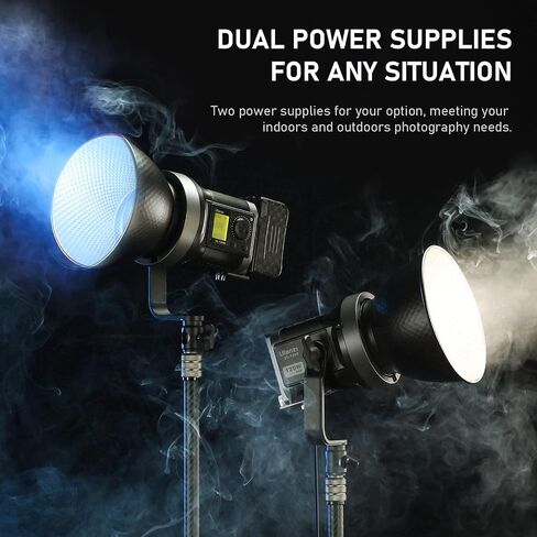 ULANZI V-Mount LED RGB Video Light COB Continuous Output Lighting, 120W RGB Color COB Bowens Mount Photography Fill Light with APP Control Studio Light in Saudi Arabia