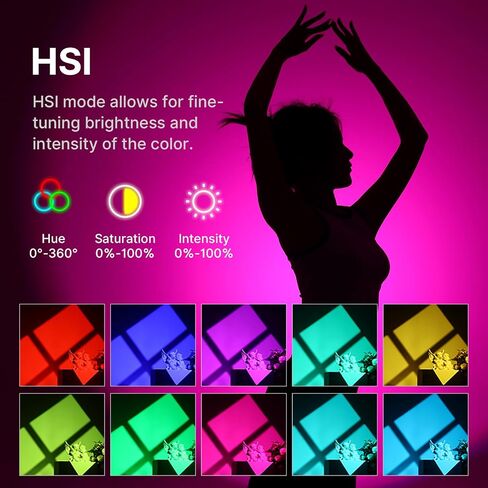 ULANZI V-Mount LED RGB Video Light COB Continuous Output Lighting, 120W RGB Color COB Bowens Mount Photography Fill Light with APP Control Studio Light in Saudi Arabia