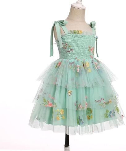 IBTOM CASTLE Baby Girls Tutu Dress Sleeveless Backless Princess Tulle Birthday Party Dresses Sequin Ruffle Summer Sundress in Saudi Arabia