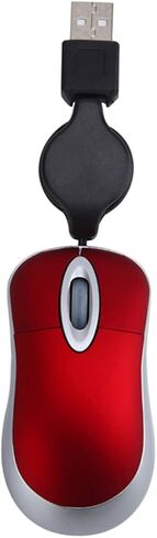OSALADI 3pcs Mini USB Wired Mouse,Travel USB Optical Mouse,Retractable Cable Laptop Mouse for PC Desktop Mouse Notebook Computer in Saudi Arabia