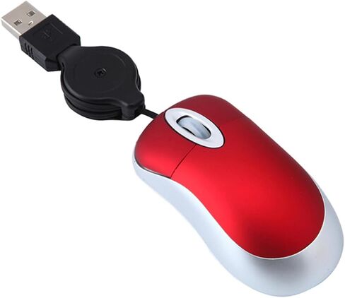 OSALADI 3pcs Mini USB Wired Mouse,Travel USB Optical Mouse,Retractable Cable Laptop Mouse for PC Desktop Mouse Notebook Computer in Saudi Arabia