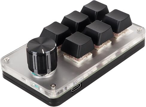 VBESTLIFE Customized Knobs Red Switch Macro Keyboard Plug and Play USB Keypad, Improve Work Efficiency (6 Keys with 1 Knob) in Saudi Arabia