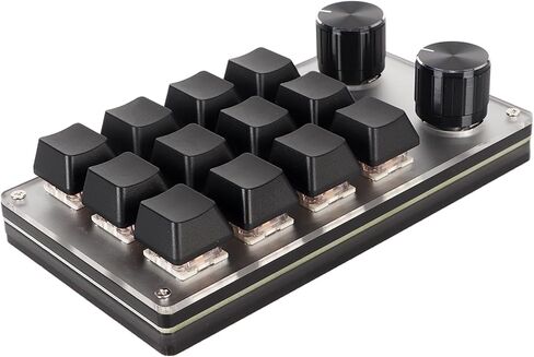 VBESTLIFE Customized Knobs Red Switch Macro Keyboard Plug and Play USB Keypad, Improve Work Efficiency (6 Keys with 1 Knob) in Saudi Arabia