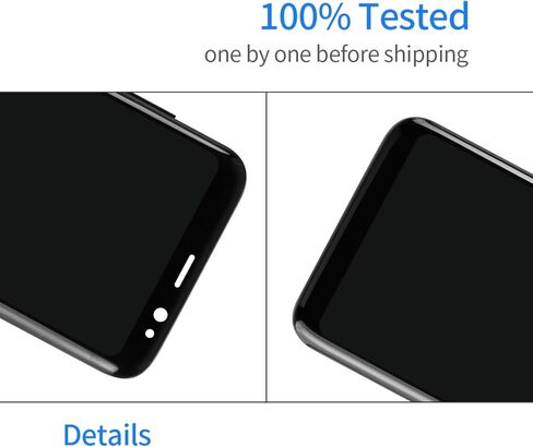 شاشة OLED بديلة لهاتف Samsung Galaxy S8 LCD لشاشة G950FD G950W G950S G950K G950L G9500 مجموعة محول رقمي لشاشة تعمل باللمس مع أجزاء إصلاح + واقي شاشة (أسود مع إطار) in Saudi Arabia