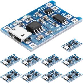 10PCS 1A High Current 18650 Lithium Battery Charging Board 5V Type-C USB Interface Input Charge Module with Double Protection