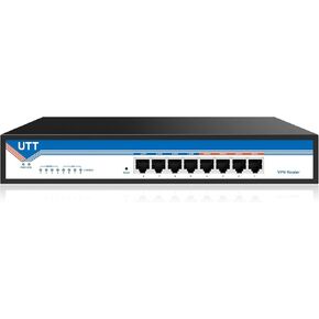 UTT ER520 4 WAN Ports Router with 4 100M WAN Ports 4 100M LAN Ports, Wired VPN Router with Load Balance & Failover, IPSec and PPTP VPN, Access Control, for Home and Small Business
