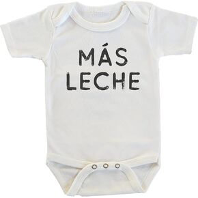 Mas Leche funny sarcastic baby Onesie shower gift new expecting mother