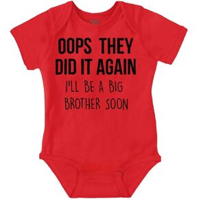 Brisco Brands Funny Big Brother Baby Announcement Baby Bodysuit Jumper Boys