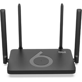 DBIT AX1500 WiFi 6 Router Dual Band Wireless Internet Router, Wireless Speed Up to 1.5 Gbps with 4* Gigabit Ethernet Ports, Beamforming, MU-MIMO, OFDMA, WPA3, IPV6, EasyMesh, Parental Controls