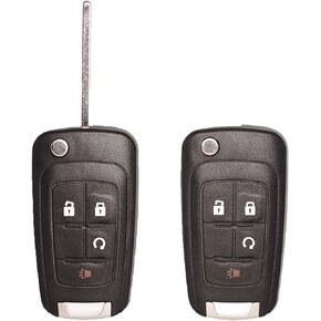 Keyless Entry Remote Control Key Fob Replacement Fits for GMC Terrain 2010-2021 Buick Encore 2014 2015 2016 2017 2018 Chevy Equinox Impala Sonic OHT01060512 V2T01060512 20873622 20835400 46 Chip