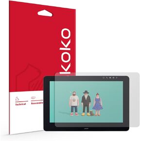 واقي شاشة skoko مضاد للوهج غير لامع وناعم بملمس ورقي (قطعتين) متوافق مع Wacom Cintiq Pro 16 DTH-167 in Kuwait