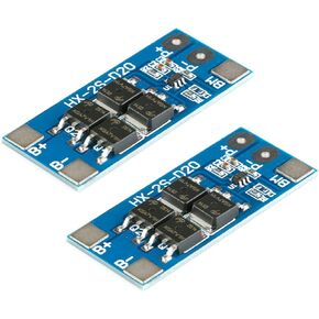 2Pcs 2S 13A Protection Board 2S 7.4V 8.4V 13A Lithium Battery Protection Board PCB BMS Protection Board for Li-ion Lithium Battery Cell