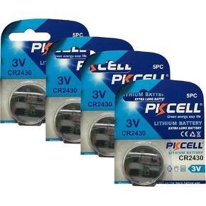 BlueDot Trading 3 Volt CR2430 Lithium Coin Cell Non-Rechargeable Battery for Watches, flameless Candles, calculators, and More. 2 Count (Packaging May Vary)