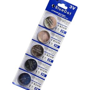 BlueDot Trading 3 Volt CR2430 Lithium Coin Cell Non-Rechargeable Battery for Watches, flameless Candles, calculators, and More. 2 Count (Packaging May Vary)