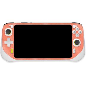 MightySkins Glossy Glitter Skin Compatible with Logitech G Cloud Gaming Handheld - Solid Salmon | Protective, Durable High-Gloss Glitter Finish | Easy to Apply | Made in The USA