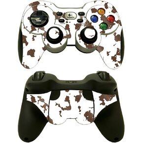 MightySkins Glossy Glitter Skin Compatible with Logitech Wireless Gamepad F710 - Brown Cow | Protective, Durable High-Gloss Glitter Finish | Easy to Apply, Remove, and Change Styles | Made in The USA