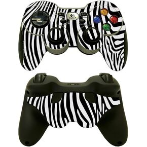 MightySkins Skin Compatible with Logitech Wireless Gamepad F710 - Pink Leopard | Protective, Durable, and Unique Vinyl Decal wrap Cover | Easy to Apply, Remove, and Change Styles | Made in The USA