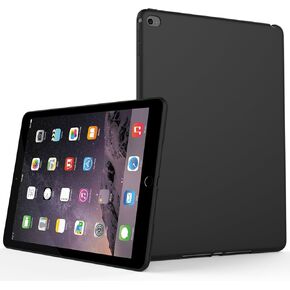 iPad Air 2 Case (2014 Release), SENON Slim Design Matte TPU Rubber Soft Skin Silicone Protective Case Cover for Apple iPad Air 2 (Model A1566/A1567), Black