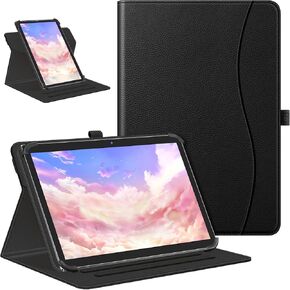 Fintie Universal Rotating Case for 9 10 10.1 inch Tablet - 360 Degree Rotating Smart Protective Stand Cover with Pocket Compatible with 9" - 10.5" Touchscreen Tablet (Black)