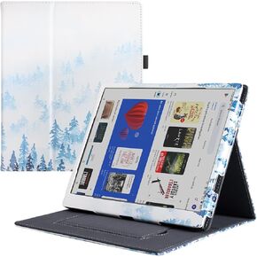 BOZHUORUI Stand Case for 10.3" Onyx Boox Tab Ultra/Boox Tab Ultra C/Boox Tab Ultra C Pro ePaper Tablet - PU Leather Sleeve Cover with Hand Strap and Auto Sleep/Wake (Rock Black)