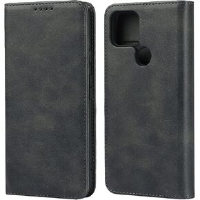 iCoverCase Compatible with Google Pixel 5a 5G Wallet Case with Credit Card Holder, Magnetic Premium PU Leather Kickstand Feature Flip Cover Case (Khaki)