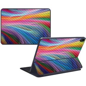 MightySkins Carbon Fiber Skin for Apple iPad Pro Smart Keyboard 12.9" (2018) - Art Graffiti - Protective, Durable Textured Carbon Fiber Finish - Easy to Apply and Change Styles - Made in The USA