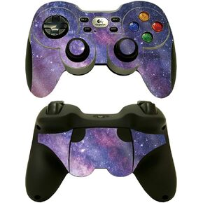 MightySkins Glossy Glitter Skin Compatible with Logitech Wireless Gamepad F710 - Night Sky | Protective, Durable High-Gloss Glitter Finish | Easy to Apply, Remove, and Change Styles | Made in The USA
