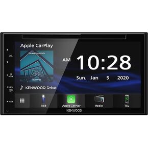 Kenwood DDX57S 6.8-Inch Capacitive Touch Screen, DVD CD Car Stereo with CarPlay, Android Auto, and Bluetooth, AM/FM Radio, MP3 Player, USB Port, Double DIN, 13-Band EQ, SiriusXM