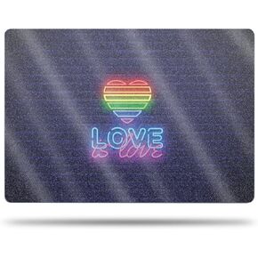 MightySkins Glossy Glitter Skin Compatible with Apple MacBook Air 15'' M2 (2023) Full Wrap Kit - Love is Love | Protective, Durable High-Gloss Glitter Finish | Easy to Apply | Made in The USA