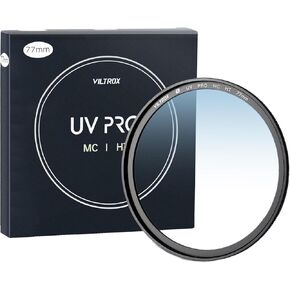 VILTROX 77mm MC UV Camera Lens Protection Filter,Ultra Slim 18 Layers Multi Coated High Definition Lens Filter for Canon Nikon Sony Fuji Camera Lens