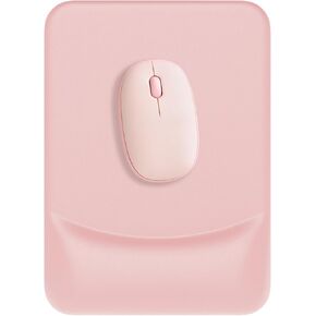 Audimi Ergonomic Mouse Pad with Gel Wrist Support, Comfortable Mousepad with Wrist Rest Smooth Surface and Non-Slip PU Base for Pain Relief, Laptop, Computer, Office & Home, Black