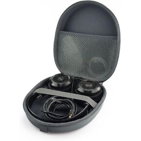 Linkidea Headphones Carrying Case Compatible with AKG, B&O, Bose, Grado, SONY Case, Replacement Protective Hard Shell Travel Bag with Cable, Charger Storage (Grey)