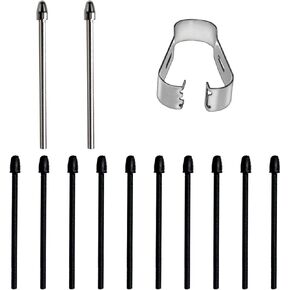 Pen Tips Replacement Compatible with Remarkable 2 Marker Plus pencil, Pencil Nibs Compatible with Kindle Scribe Basic and Premium Pen (2 PCS Metal Tips, 10 PCS 2B Tips)