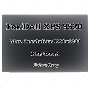 شاشة LCD مقاس 15.6 بوصة FHD 1920X1200 LCD غير تعمل باللمس، مجموعة لوحة LED كاملة لجهاز Dell XPS 15 9520 Precision 5570 (فضي) in Kuwait