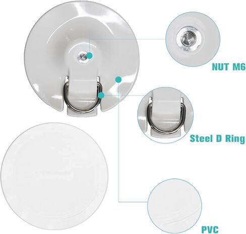 FunWater SUP Surfboard Camera Mount Base Pads Nut M6 Holder Stand Fixed Stable Bracket White Accessory for Outdoor Sports in Kuwait