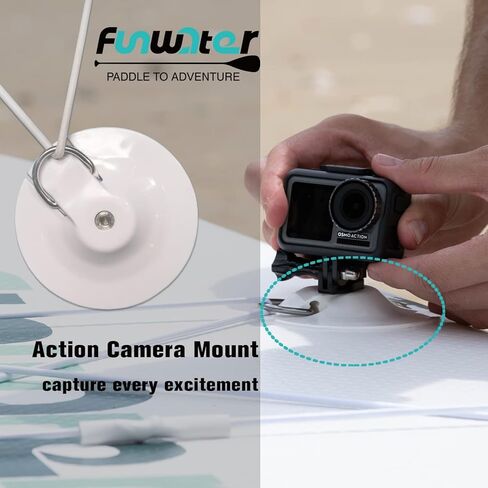 FunWater SUP Surfboard Camera Mount Base Pads Nut M6 Holder Stand Fixed Stable Bracket White Accessory for Outdoor Sports in Kuwait
