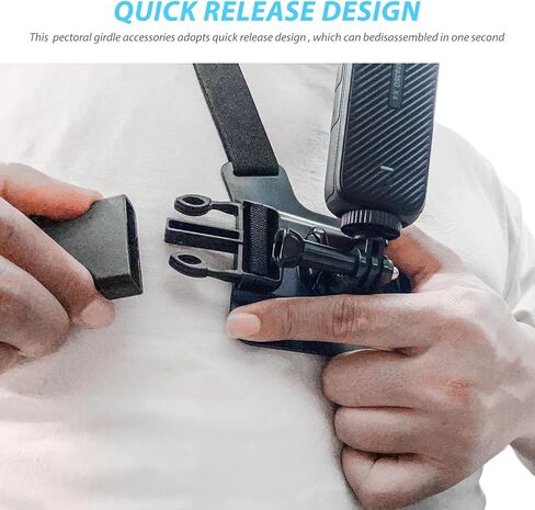 Adjustable Chest Mount Harness for Insta360 X4 X3 X2 X ACE Pro ONE RS R GO 2 3, Chest Strap Body Mount Accessories Compatible with Gopro Hero Series and DJI Osmo Action 2 3 4 Cameras Attachments in Kuwait