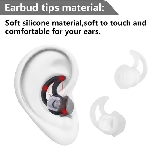 Silicone Replacement Earbud Tips Earbud Covers Compatible with Bose QC20 QC20i SoundSport SIE2i IE2 IE3 Headphone Earbud Rubber Tips Ear Tips 3 Pairs S M L in Saudi Arabia