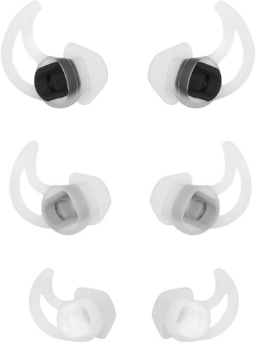 Silicone Replacement Earbud Tips Earbud Covers Compatible with Bose QC20 QC20i SoundSport SIE2i IE2 IE3 Headphone Earbud Rubber Tips Ear Tips 3 Pairs S M L in Saudi Arabia